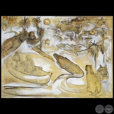 Inundacin - Obra de Lucio Aquino - Ao 1988
